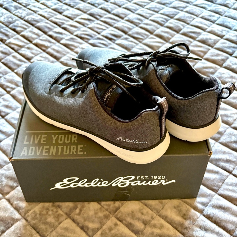 EDDIE BAUER Atlas Cloudline Gray Smoke Sneaker Walking Shoes Womens 6.5M